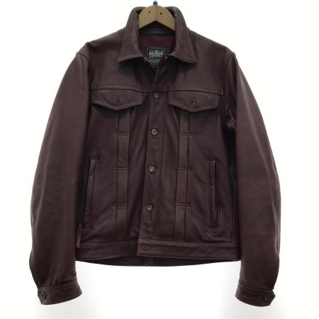  KADOYA  レザージャケット SIZE L LIXDTL-386 ブラウン