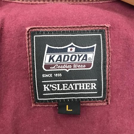  KADOYA  レザージャケット SIZE L LIXDTL-386 ブラウン