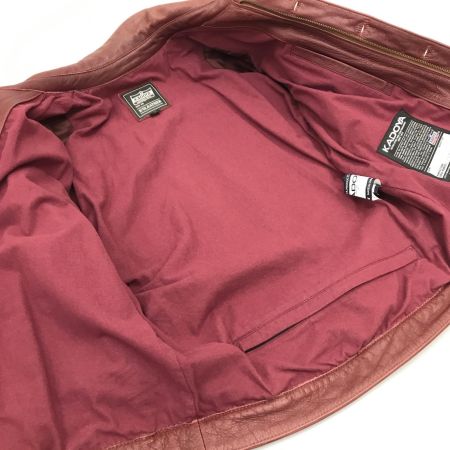  KADOYA  レザージャケット SIZE L LIXDTL-386 ブラウン