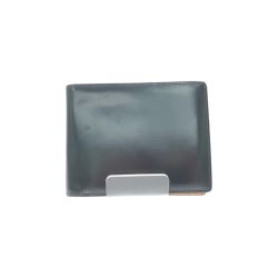 ▼▼ CORDOVAN コードバン メンズ 二つ折り財布 小銭入れなし 馬革 ブラック Bランク