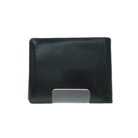  CORDOVAN コードバン メンズ 二つ折り財布 小銭入れなし 馬革 ブラック