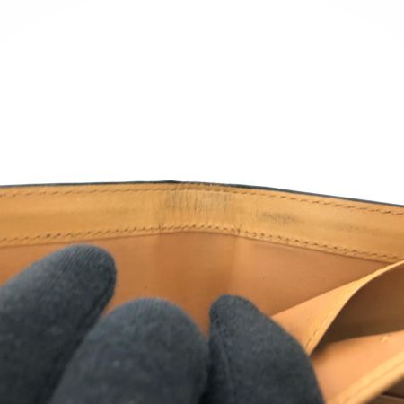  CORDOVAN コードバン メンズ 二つ折り財布 小銭入れなし 馬革 ブラック