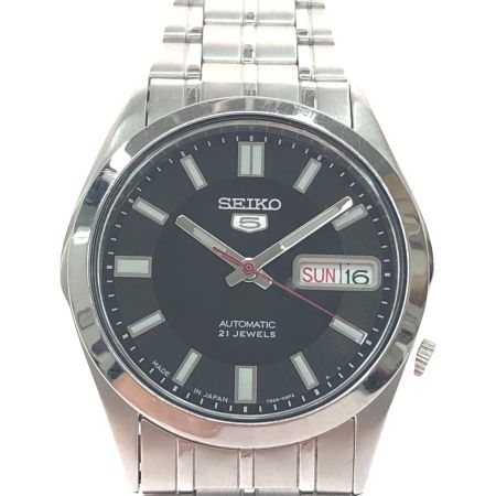  SEIKO セイコー メンズ腕時計 自動巻き SEIKO5 デイデイト 文字盤ブラック SNKE87J1