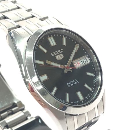  SEIKO セイコー メンズ腕時計 自動巻き SEIKO5 デイデイト 文字盤ブラック SNKE87J1