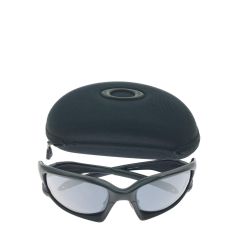 ▼▼ OAKLEY オークリー スポーツサングラス SPLIT JACKET USA製 廃盤 ケース・交換レンズ付 009138-01 ブラック Bランク