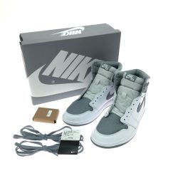 ▼▼ NIKE ナイキ メンズ スニーカー エアジョーダン1 レトロ 28cm ホワイト×グレー Bランク