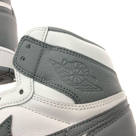  NIKE ナイキ メンズ スニーカー エアジョーダン1 レトロ 28cm ホワイト×グレー