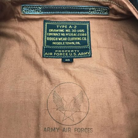  ARMY AIR FORTH ジャケット レザージャケット TYPE A-2/ ブラウン
