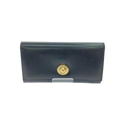 ▼▼ CELINE セリーヌ ヴィンテージ レディース 長財布 スターボール がま口 カビ臭有 ブラック Bランク