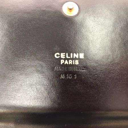  CELINE セリーヌ ヴィンテージ レディース 長財布 スターボール がま口 カビ臭有 ブラック