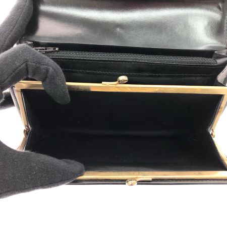  CELINE セリーヌ ヴィンテージ レディース 長財布 スターボール がま口 カビ臭有 ブラック