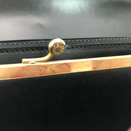  CELINE セリーヌ ヴィンテージ レディース 長財布 スターボール がま口 カビ臭有 ブラック