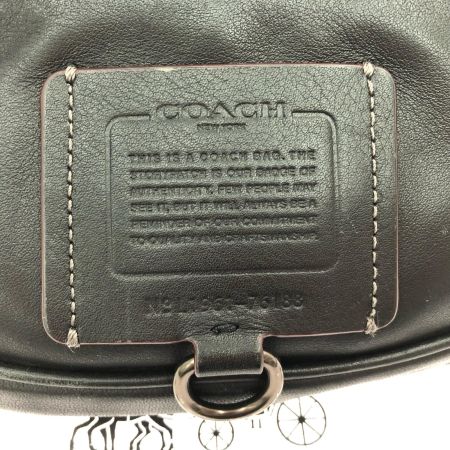 COACH コーチ メンズ アウトレット ボディバッグ レザー ウエストポーチ 76188 ブラック