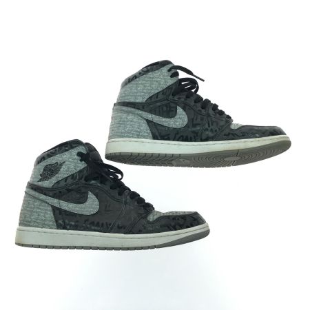  NIKE ナイキ メンズスニーカー ハイカット エア ジョーダン1 レトロ ハイ オリジナル 28.5cm 555088-036 ブラック×グレー