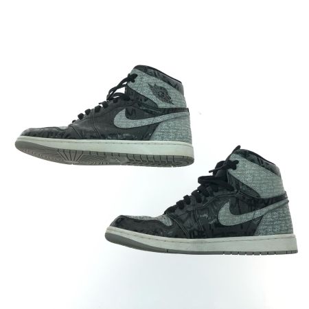 NIKE ナイキ メンズスニーカー ハイカット エア ジョーダン1 レトロ ハイ オリジナル 28.5cm 555088-036 ブラック×グレー