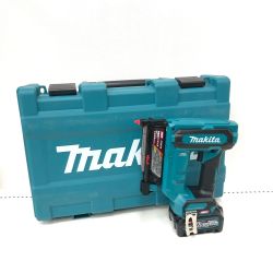 ▼▼ MAKITA マキタ 電動工具 コードレス式 36-40V 充電式ピンタッカ 充電池・ケース付 PSEマーク有 PT001G ブルー Aランク