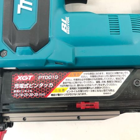  MAKITA マキタ 電動工具 コードレス式 36-40V 充電式ピンタッカ 充電池・ケース付 PSEマーク有 PT001G ブルー