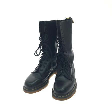  DR.MARIN レディース ミドルブーツ レースアップ 14ホール SIZE6 ブラック