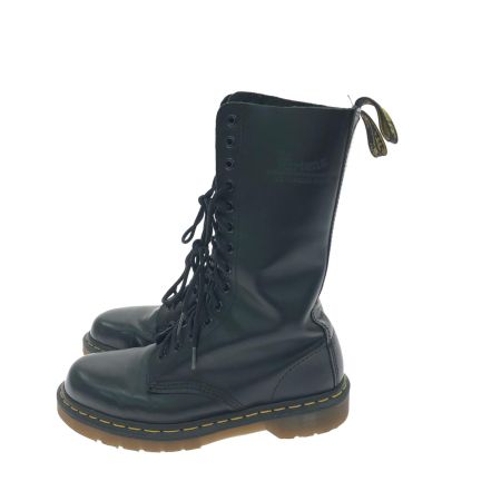  DR.MARIN レディース ミドルブーツ レースアップ 14ホール SIZE6 ブラック