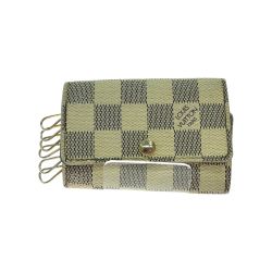 ▼▼ LOUIS VUITTON ルイヴィトン ユニセックス 6連キーケース ダミエ・アズール  N61745 ホワイト Cランク