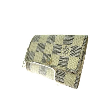  LOUIS VUITTON ルイヴィトン ユニセックス 6連キーケース ダミエ・アズール  N61745 ホワイト