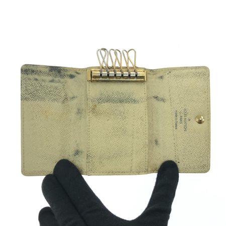  LOUIS VUITTON ルイヴィトン ユニセックス 6連キーケース ダミエ・アズール  N61745 ホワイト