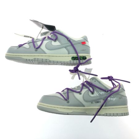  NIKE ナイキ メンズスニーカー オフホワイトコラボ Dunk Low 26cm DM1602-125 ホワイト×ライトグレー