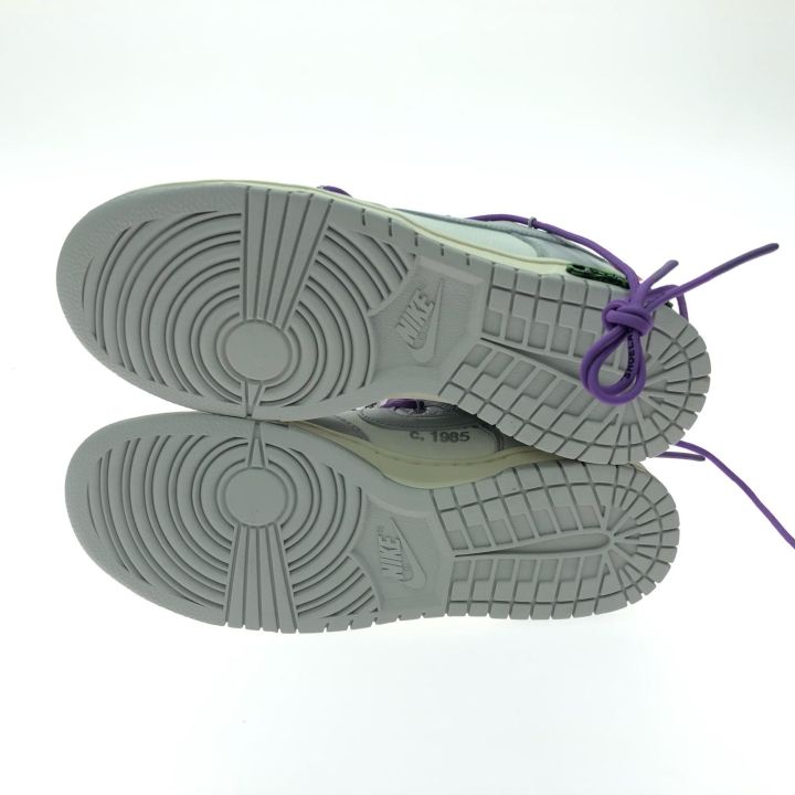 NIKE ナイキ メンズスニーカー オフホワイトコラボ Dunk Low 26cm DM1602-125 ホワイト×ライトグレー NIKE ナイキ メンズスニーカー オフホワイトコラボ Dunk Low 26cm