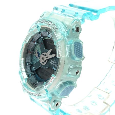  CASIO カシオ ユニセックス 腕時計 クオーツ デジアナウォッチ G-SHOCK GMA-S110VW ライトブルースケルトン