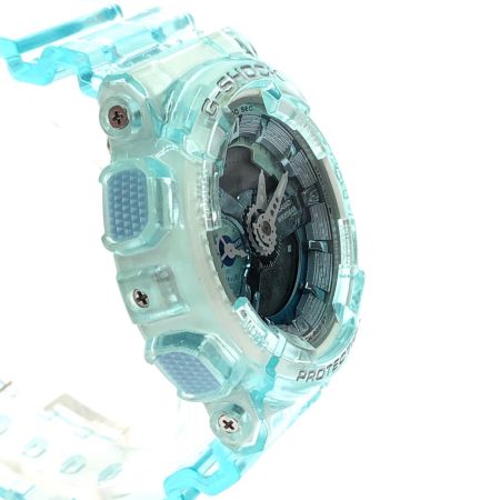  CASIO カシオ ユニセックス 腕時計 クオーツ デジアナウォッチ G-SHOCK GMA-S110VW ライトブルースケルトン