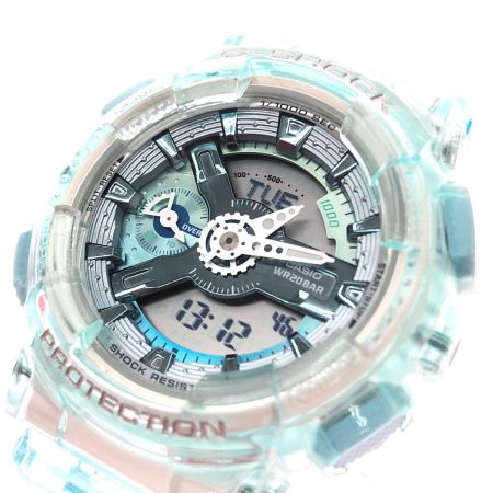 CASIO カシオ ユニセックス 腕時計 クオーツ デジアナウォッチ G-SHOCK GMA-S110VW ライトブルースケルトン