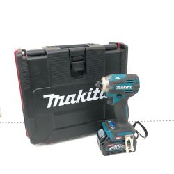▼▼ MAKITA マキタ コードレス式 36-40V 充電式インパクトドライバ 充電器・充電池2個・ケース付 PSEマーク有 TD001G ブルー Bランク