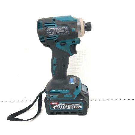  MAKITA マキタ コードレス式 36-40V 充電式インパクトドライバ 充電器・充電池2個・ケース付 PSEマーク有 TD001G ブルー