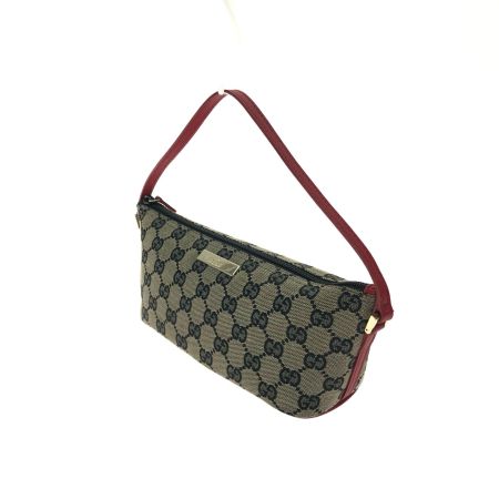  GUCCI グッチ レディース ハンドバッグ バニティバッグ GGキャンバス 0391103 ベージュ/レッド