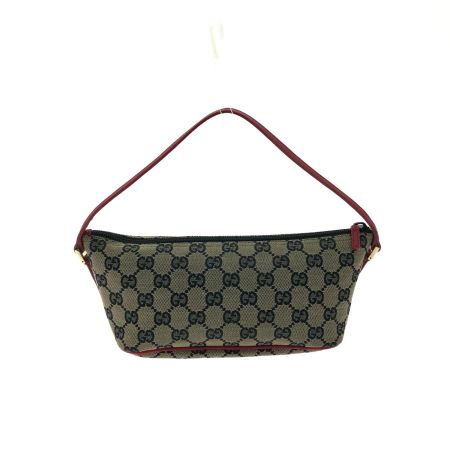  GUCCI グッチ レディース ハンドバッグ バニティバッグ GGキャンバス 0391103 ベージュ/レッド