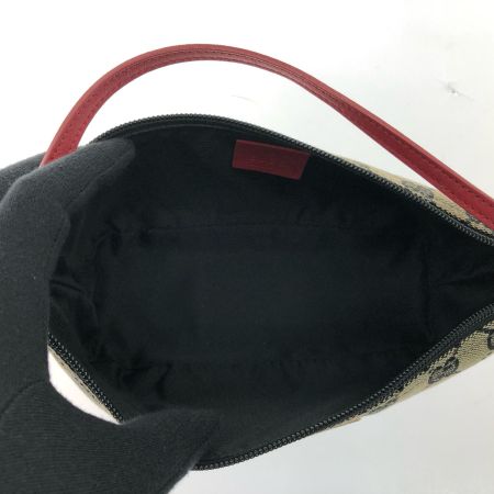  GUCCI グッチ レディース ハンドバッグ バニティバッグ GGキャンバス 0391103 ベージュ/レッド