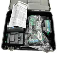  HiKOKI ハイコーキ インパクトドライバ コードレス式 36v 充電器・充電池2個・ケース付 WH36DD グリーン Aランク