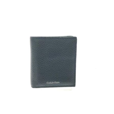  Calvin Klein カルバンクライン メンズ 二つ折り財布 エンボススリムバイフォールドウォレット 4D1063G ブラック
