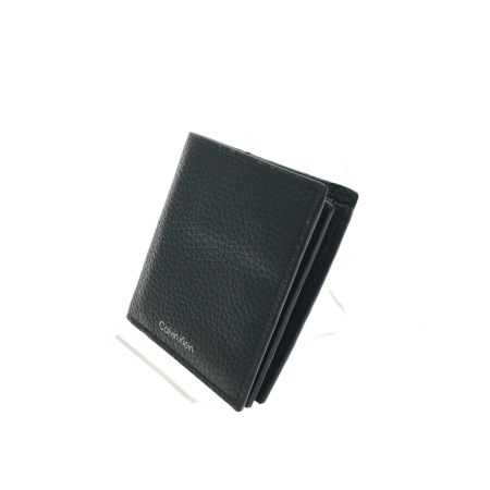  Calvin Klein カルバンクライン メンズ 二つ折り財布 エンボススリムバイフォールドウォレット 4D1063G ブラック