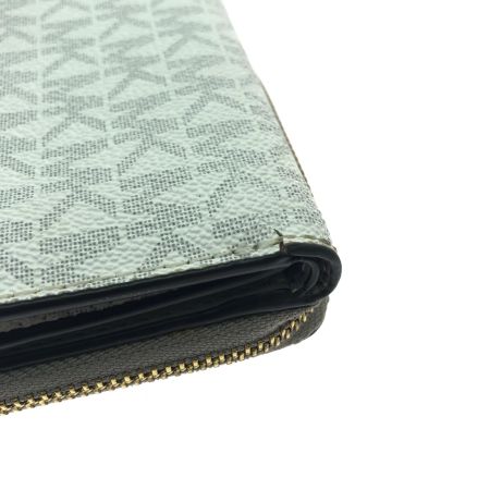  MICHAEL KORS マイケルコース レディース 三つ折り財布 コンパクトウォレット シグネチャー 35H9GTVZ5B ホワイト