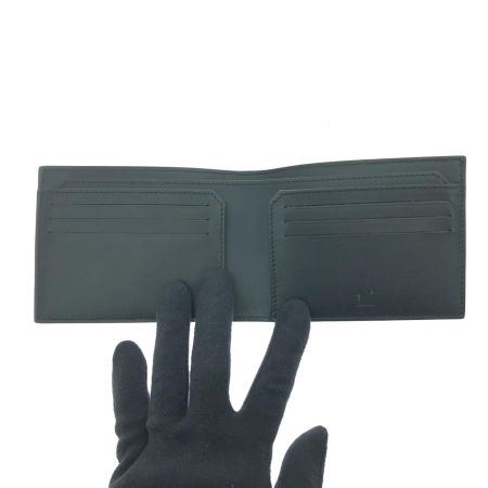  dunhill ダンヒル メンズ 二つ折り財布 小銭入れなし ラゲッジ キャンバス バーティカル ブラック×ブラウン 