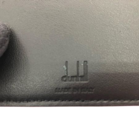  dunhill ダンヒル メンズ 二つ折り財布 小銭入れなし ラゲッジ キャンバス バーティカル ブラック×ブラウン 