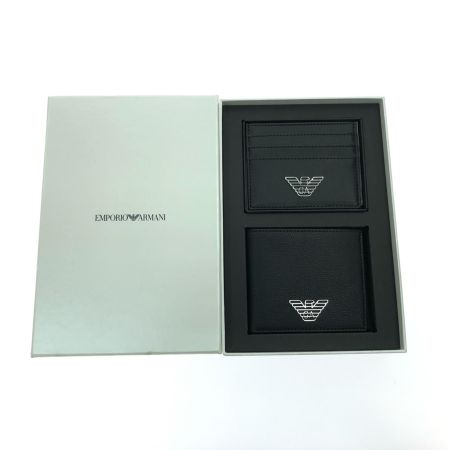  EMPORIO ARMANI エンポリオアルマーニ 財布&カードケースセット ブラック