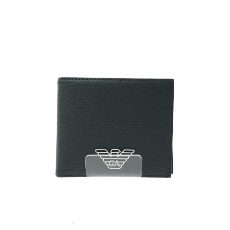  EMPORIO ARMANI エンポリオアルマーニ 2つ折り財布 イーグルロゴ ブラック