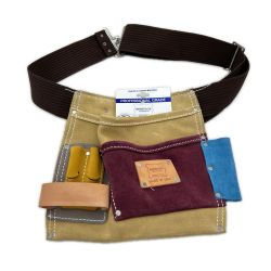 ▼▼ HERITAGE LEATHER ヘリテージレザー マルチカラー5ポケットツールポーチ メタルフック式ベルト Aランク