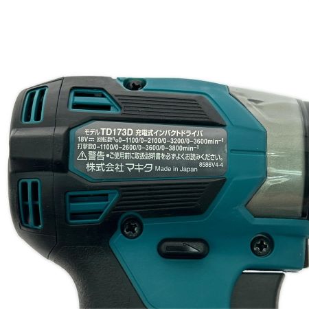  MAKITA マキタ インパクトドライバ コードレス式 18v TD173D 本体のみ