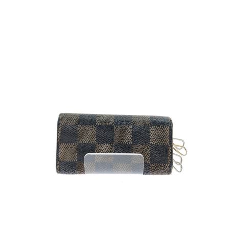  LOUIS VUITTON ルイヴィトン ユニセックス 4連キーケース ダミエ エベヌ ミュルティクレ4 N62631 ブラウン