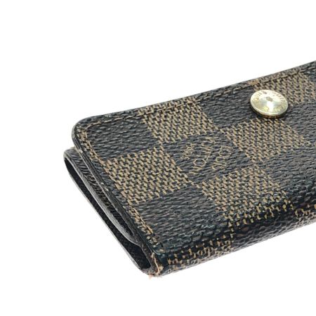  LOUIS VUITTON ルイヴィトン ユニセックス 4連キーケース ダミエ エベヌ ミュルティクレ4 N62631 ブラウン