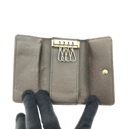  LOUIS VUITTON ルイヴィトン ユニセックス 4連キーケース ダミエ エベヌ ミュルティクレ4 N62631 ブラウン