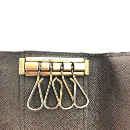  LOUIS VUITTON ルイヴィトン ユニセックス 4連キーケース ダミエ エベヌ ミュルティクレ4 N62631 ブラウン